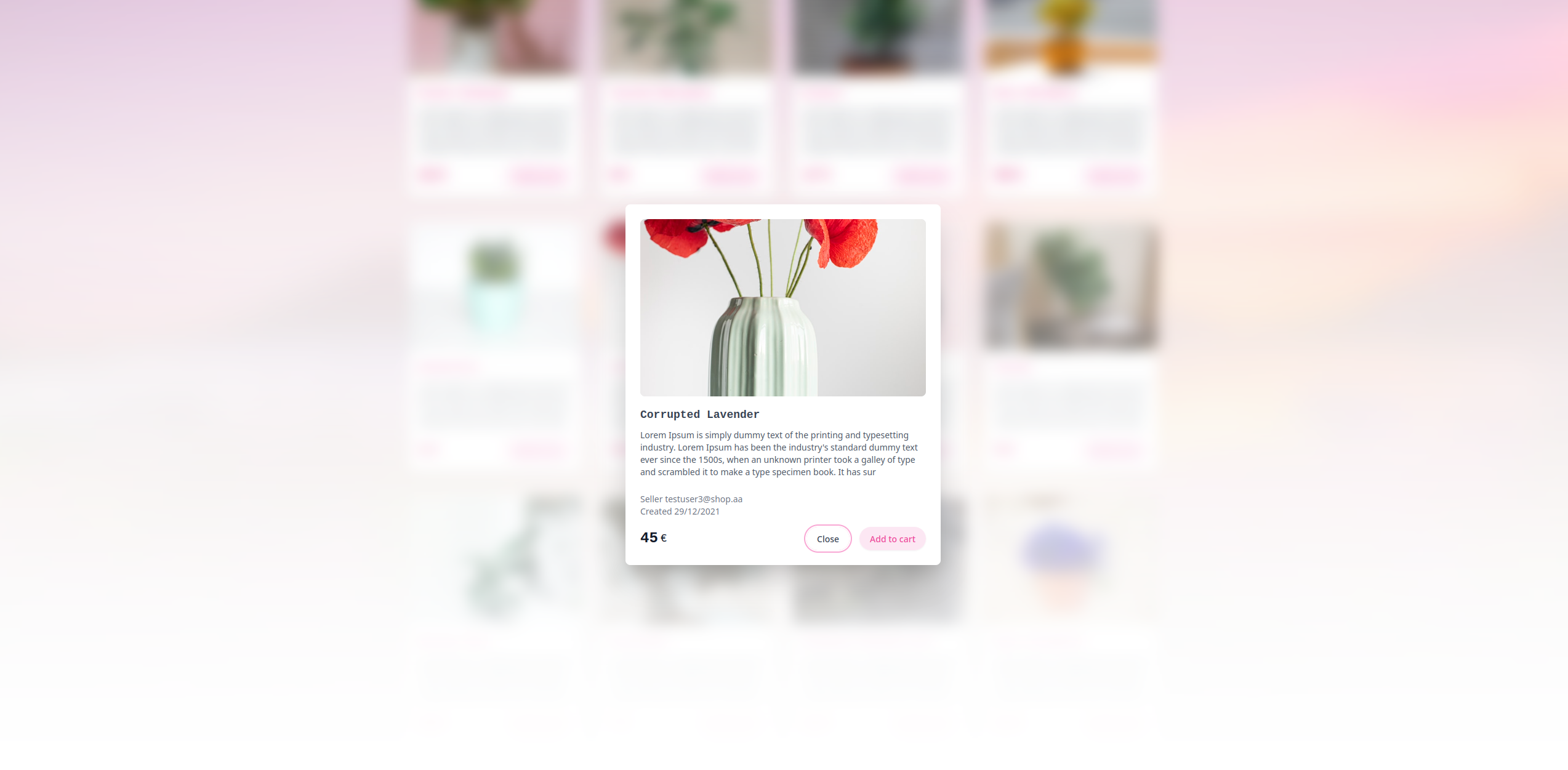 Plantasia product view