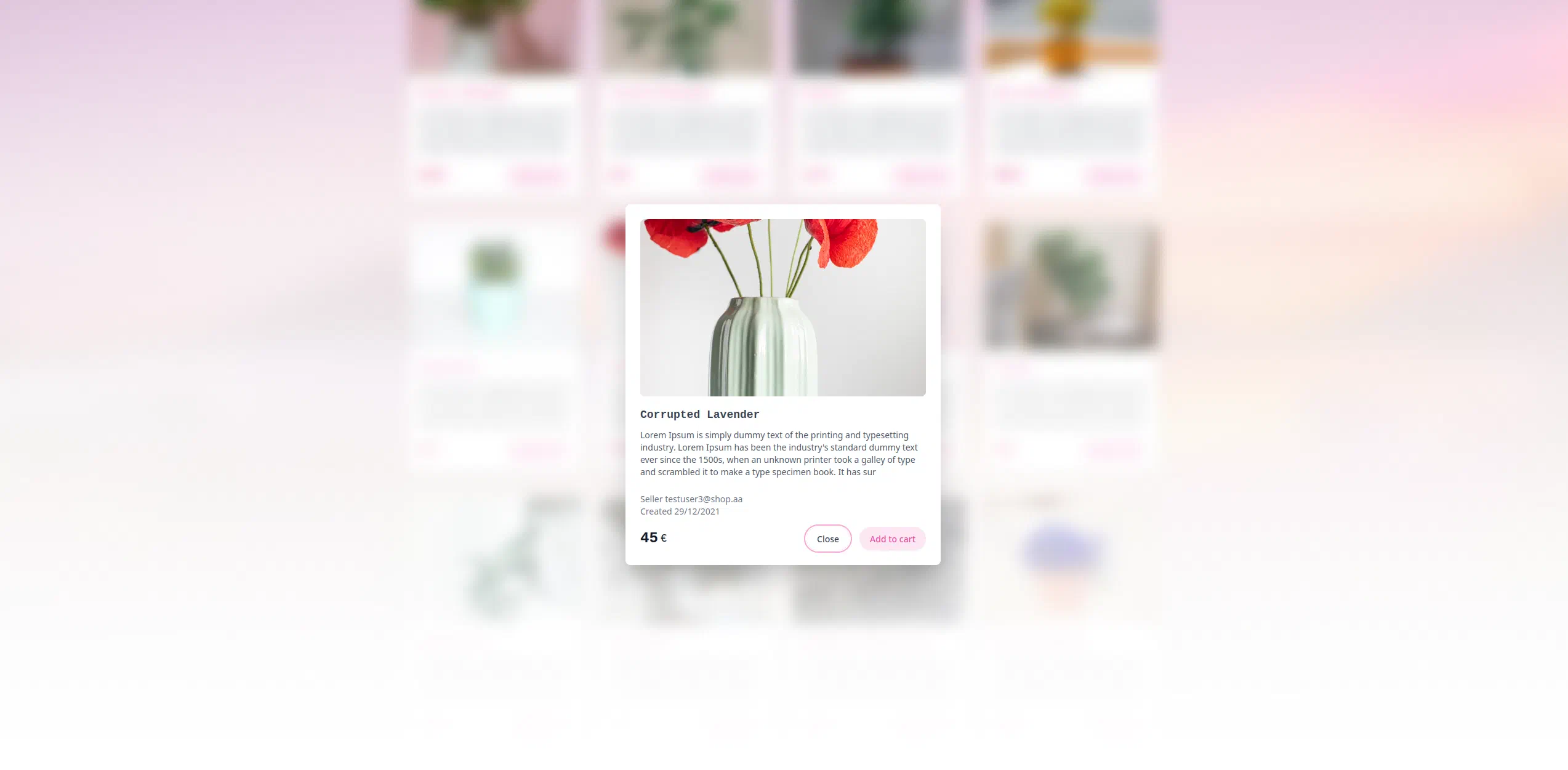 Plantasia product view